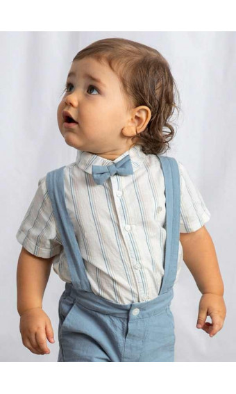 CONJUNTO BERMUDA Y CAMISA CON PAJARITA