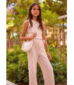 CONJUNTO PANTALÓN LARGO Y TOP RAYAS CHICA