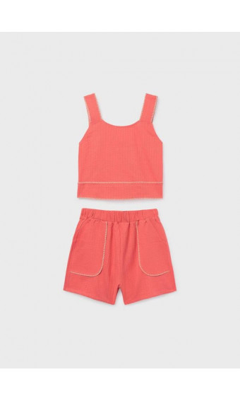 CONJUNTO SHORT Y TOP FLAMINGO CHICA