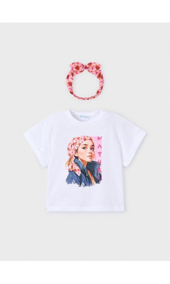 CAMISETA CON DIADEMA ESTAMPADA