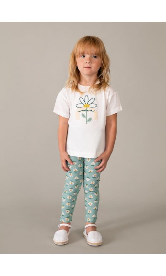 CONJUNTO LEGGING ESTAMPADO MARGARITAS