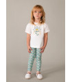 CONJUNTO LEGGING ESTAMPADO MARGARITAS