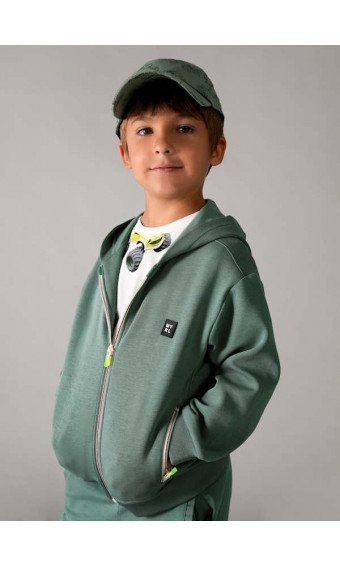 SUDADERA VERDE CREMALLERA