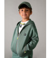 SUDADERA VERDE CREMALLERA