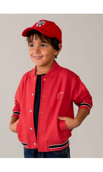 SUDADERA BOMBER ROJA