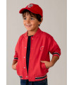 SUDADERA BOMBER ROJA
