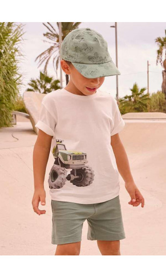 CONJUNTO BERMUDA Y CAMISETA COCHE
