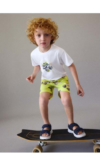 CONJUNTO BERMUDA ESTAMPADA Y CAMISETA