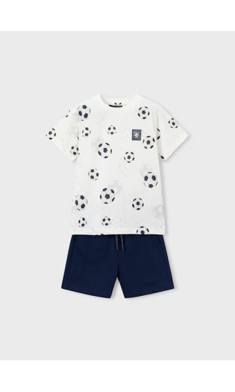 CONJUNTO BERMUDA Y CAMISETA ESTAMPADA